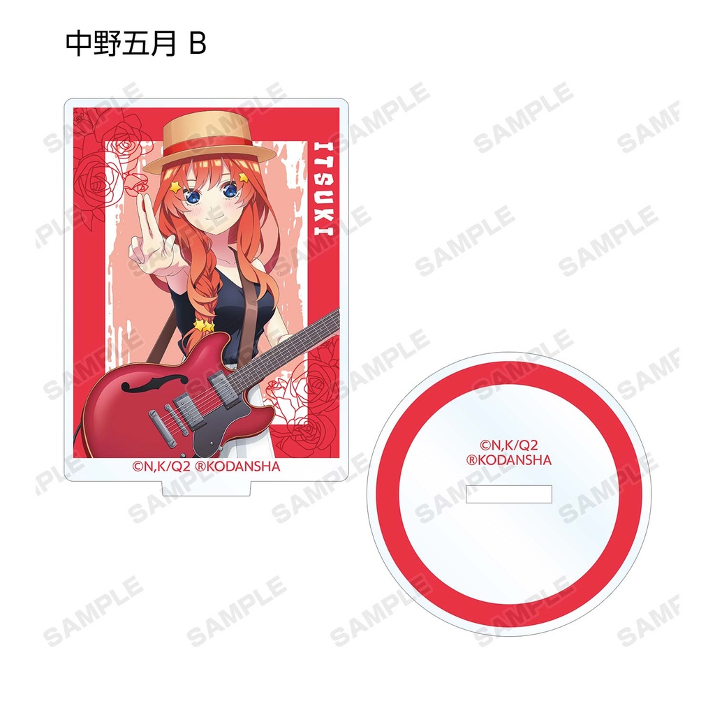 (PO) The Quintessential Quintuplets Original Illustration Guitar Performance Ver. Trading Acrylic Stand [BOX] Image_12