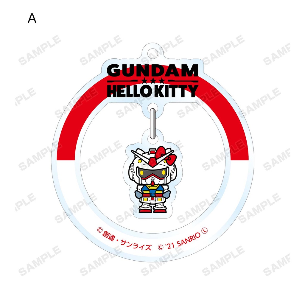 (PO) Gundam & Hello Kitty Trading Yurayura Acrylic Key Chain [BOX] Image_3