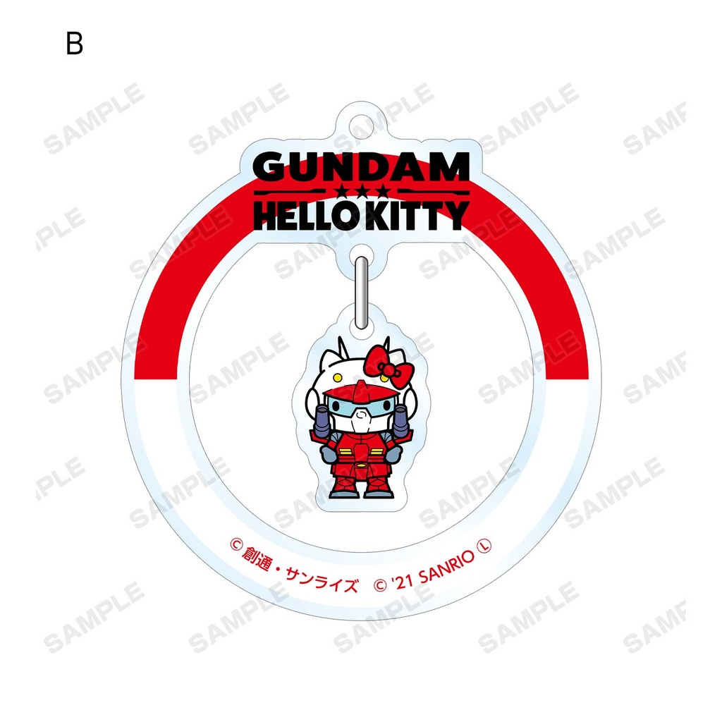 (PO) Gundam & Hello Kitty Trading Yurayura Acrylic Key Chain [BOX] Image_4