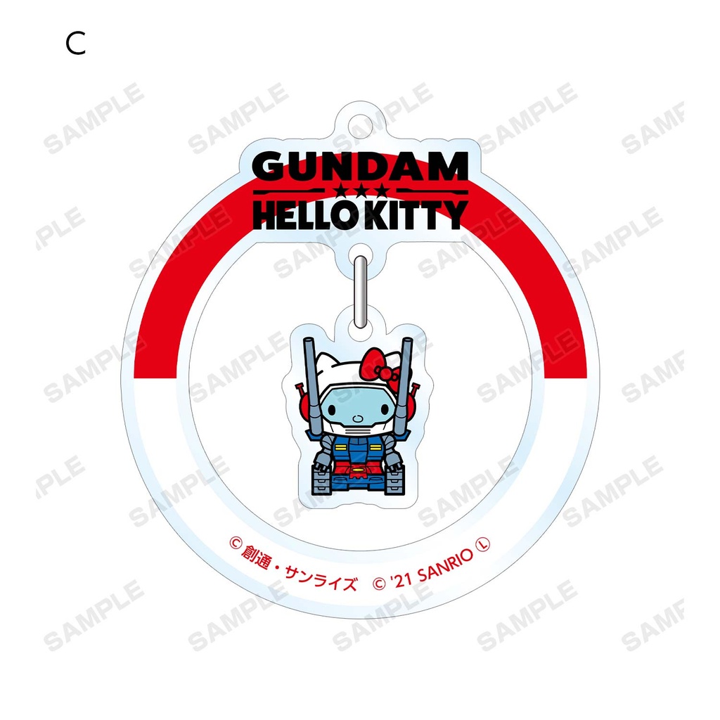 (PO) Gundam & Hello Kitty Trading Yurayura Acrylic Key Chain [BOX] Image_5