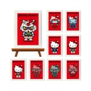 (PO) Gundam & Hello Kitty Trading Mini Art Frame [BOX] Image_2