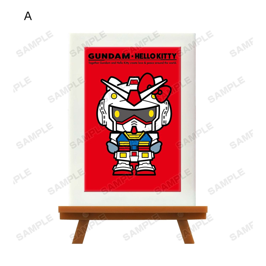 (PO) Gundam & Hello Kitty Trading Mini Art Frame [BOX] Image_3