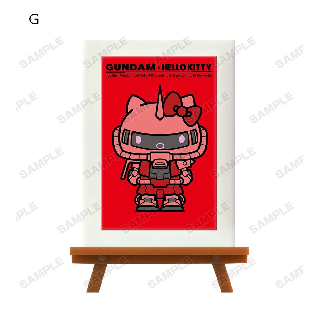 (PO) Gundam & Hello Kitty Trading Mini Art Frame [BOX] Image_9