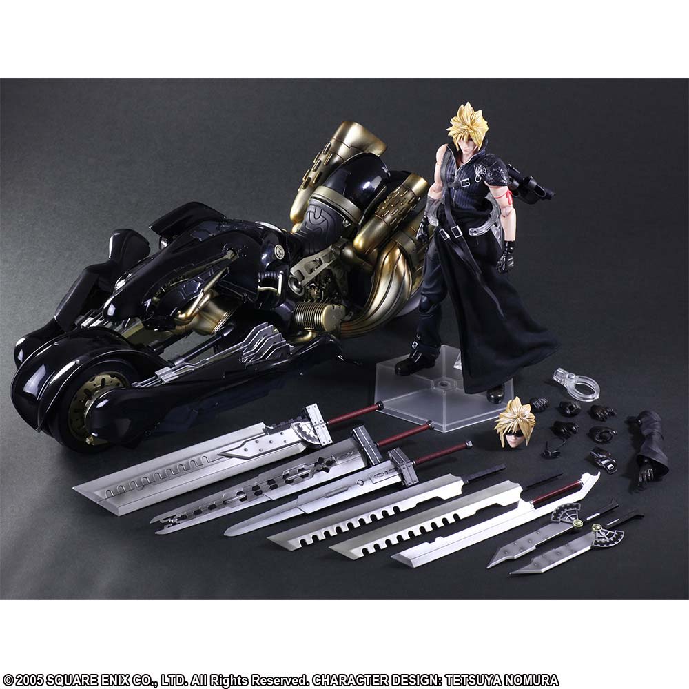 (PO) Final Fantasy VII Advent Children Play Arts Kai Cloud Strife & Fenrir (Re-issue) Image_10