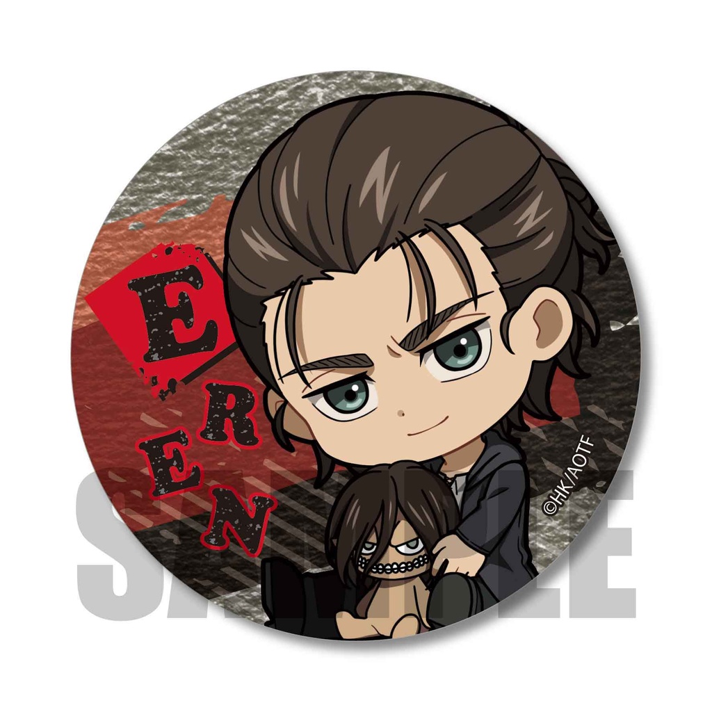 (PO) Trading Can Badge Attack on Titan GyuGyutto [BOX] Image_2