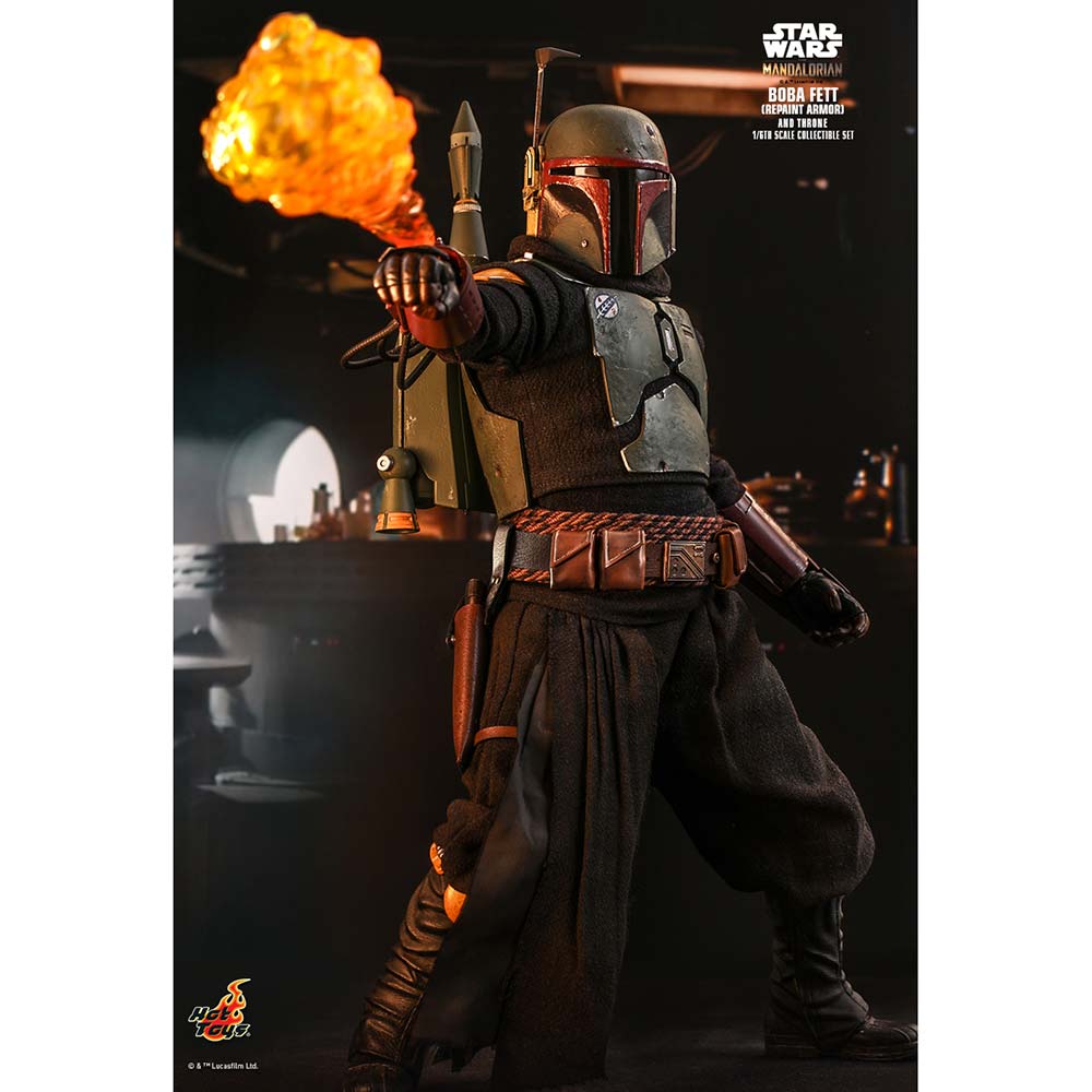 (PO) Television Masterpiece Series TMS056 - The Mandalorian - Boba Fett (Repaint Armor) and Throne Image_6