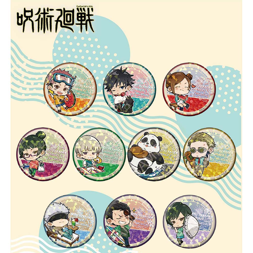 (PO) Jujutsu Kaisen Trading Hologram Can Badge Summer Vacation Ver. [BOX] Image_1