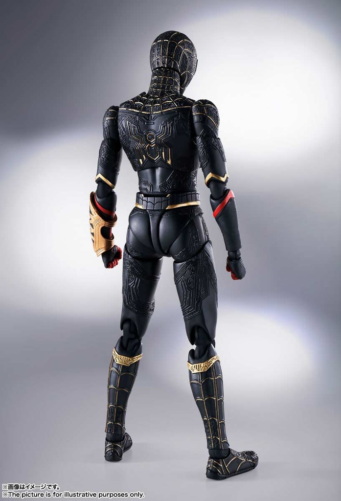 (PO) S.H.Figuarts Spider-Man: No Way Home - Spider-Man Black & Gold Suit Suit Image_4