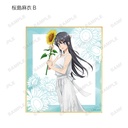 (PO) Rascal does Not Dream of Bunny Girl Senpai Original Illustration Sunflower & White Dress Ver. Trading Mini Shikishi [BOX] Image_9