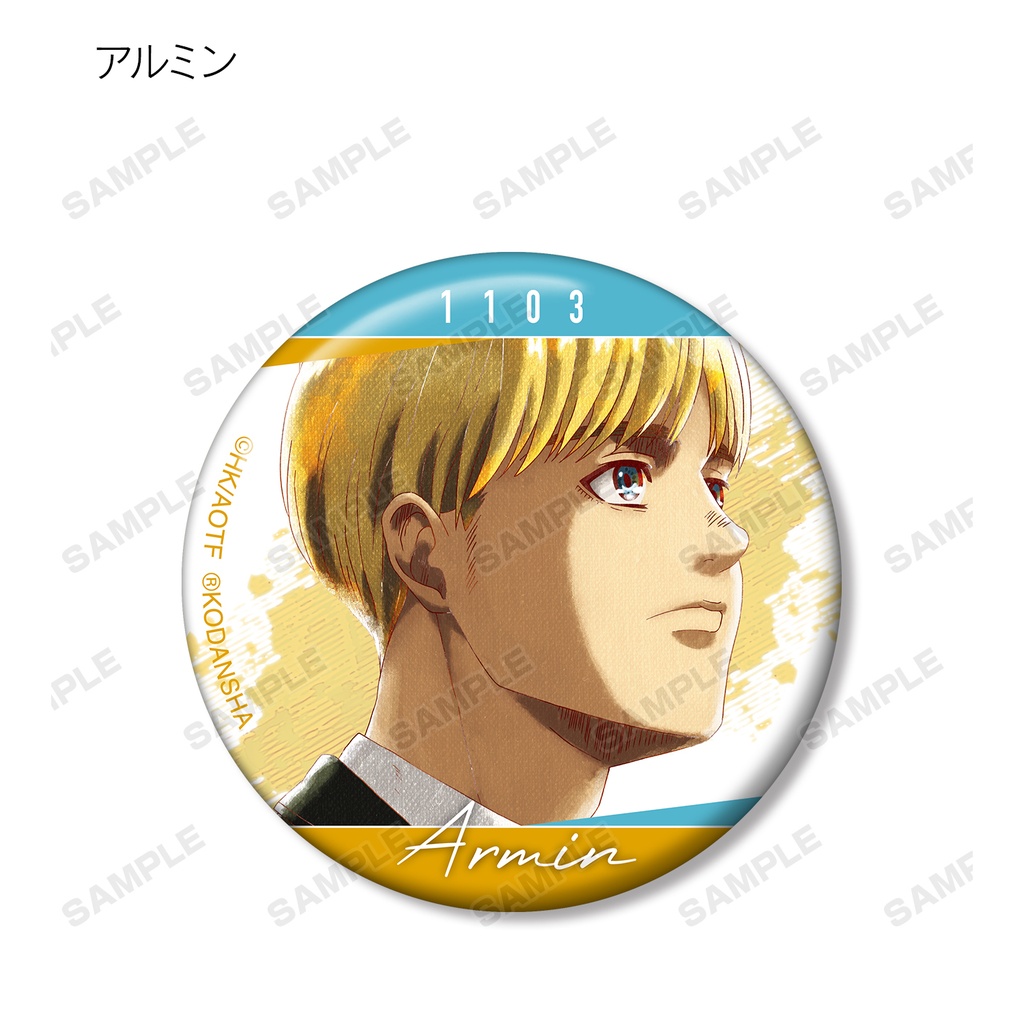 (PO) Attack on Titan Trading Ani-Art Aqua Label Can Badge [BOX] Image_5