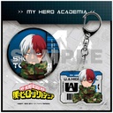 (PO) My Hero Academia Can Badge & Acrylic Key Chain Set - Todoroki Shoto Camouflage Image_1