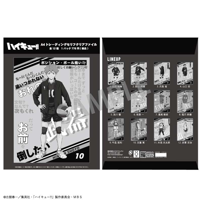 (PO) Haikyu! A4 Trading Words Clear File [BOX] Image_2