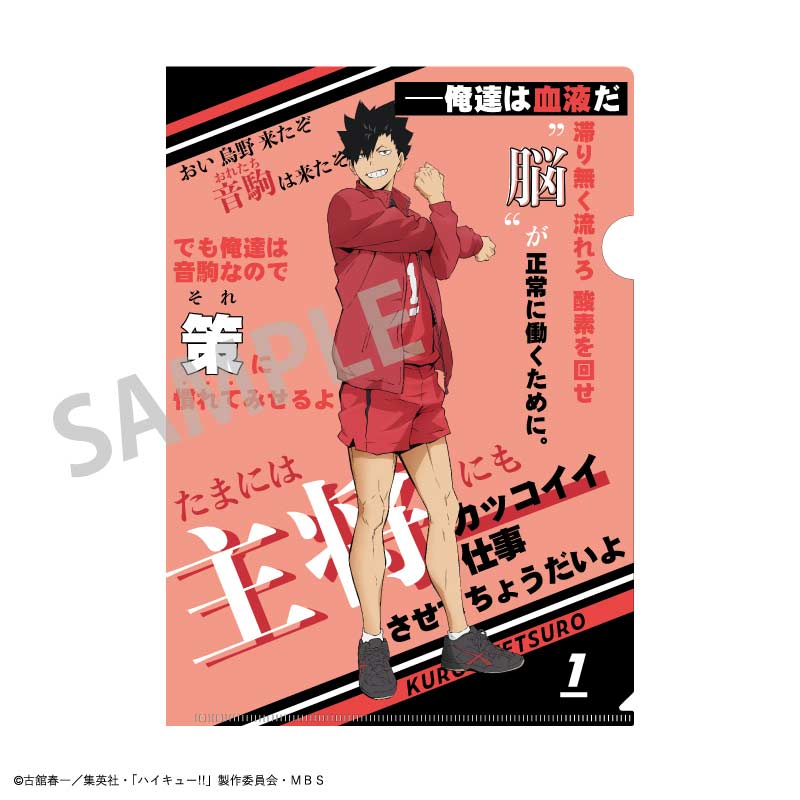(PO) Haikyu! A4 Trading Words Clear File [BOX] Image_16