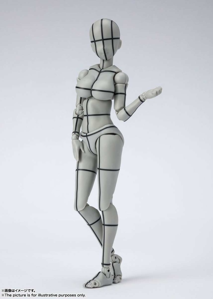 (PO) S.H.Figuarts Body-chan Kentaro Yabuki Wire Frame (Gray Color Ver.) Image_3