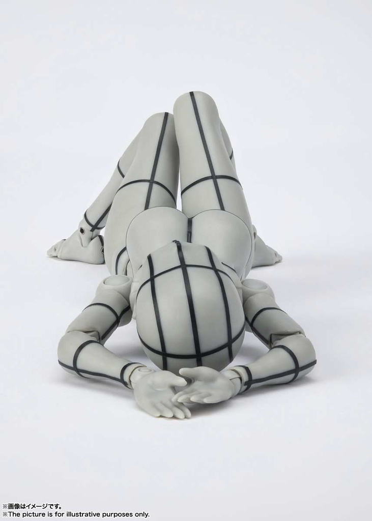 (PO) S.H.Figuarts Body-chan Kentaro Yabuki Wire Frame (Gray Color Ver.) Image_5