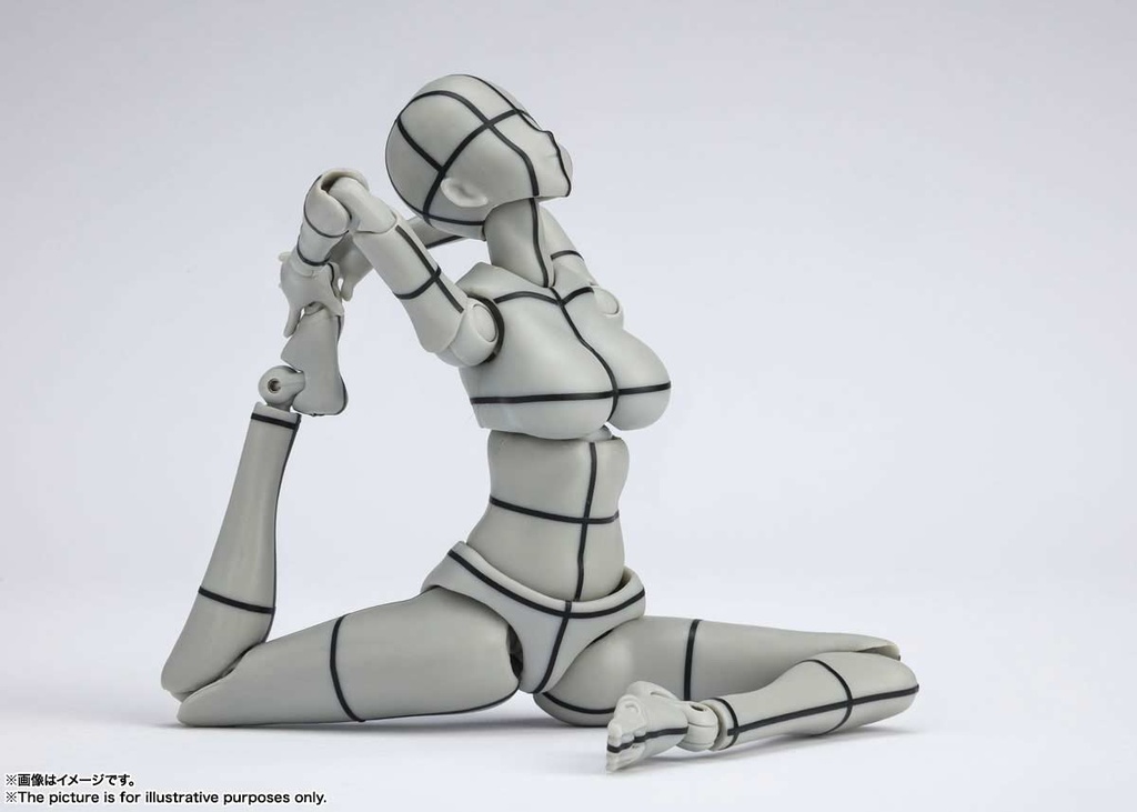 (PO) S.H.Figuarts Body-chan Kentaro Yabuki Wire Frame (Gray Color Ver.) Image_6