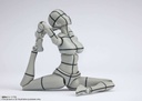 (PO) S.H.Figuarts Body-chan Kentaro Yabuki Wire Frame (Gray Color Ver.) Image_6