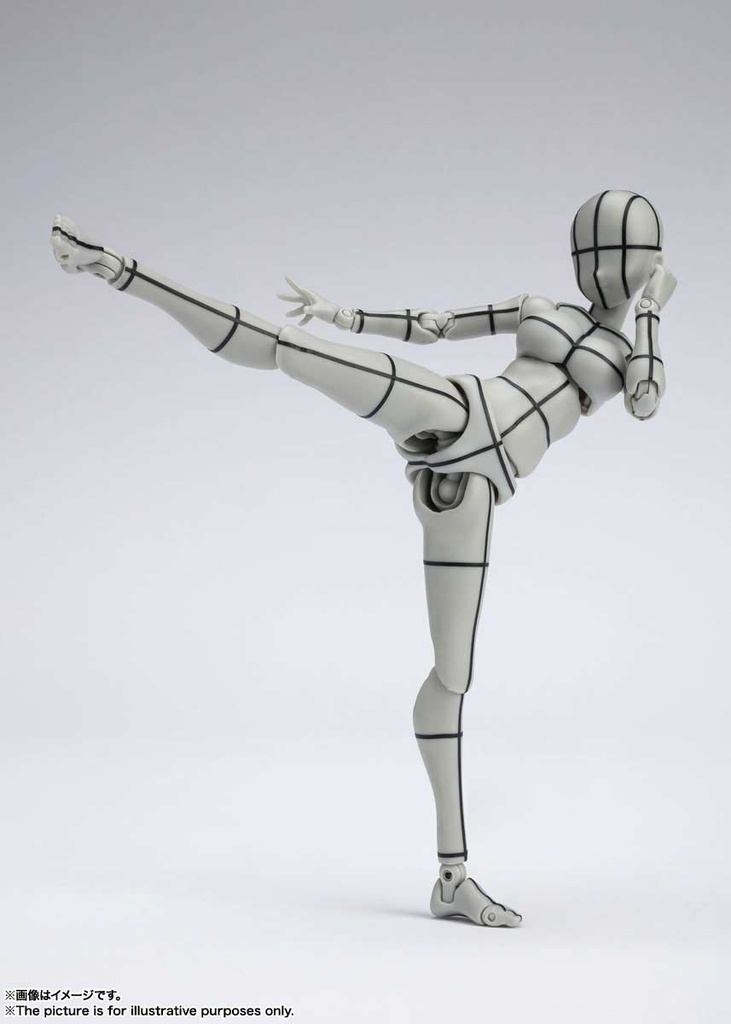 (PO) S.H.Figuarts Body-chan Kentaro Yabuki Wire Frame (Gray Color Ver.) Image_7