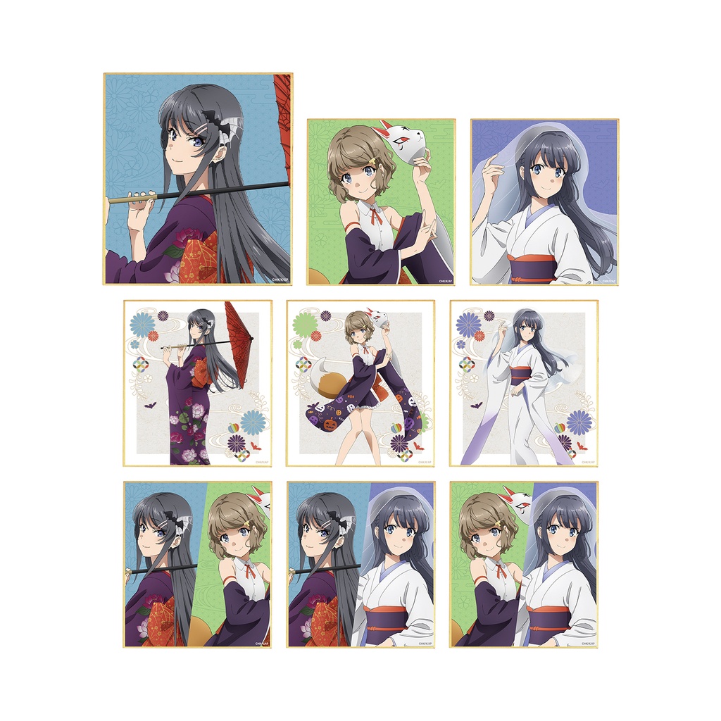 (PO) Rascal Does Not Dream of Bunny Girl Senpai Original Illustration Japanese Style Halloween Ver. Trading Mini Shikishi [BOX] Image_2