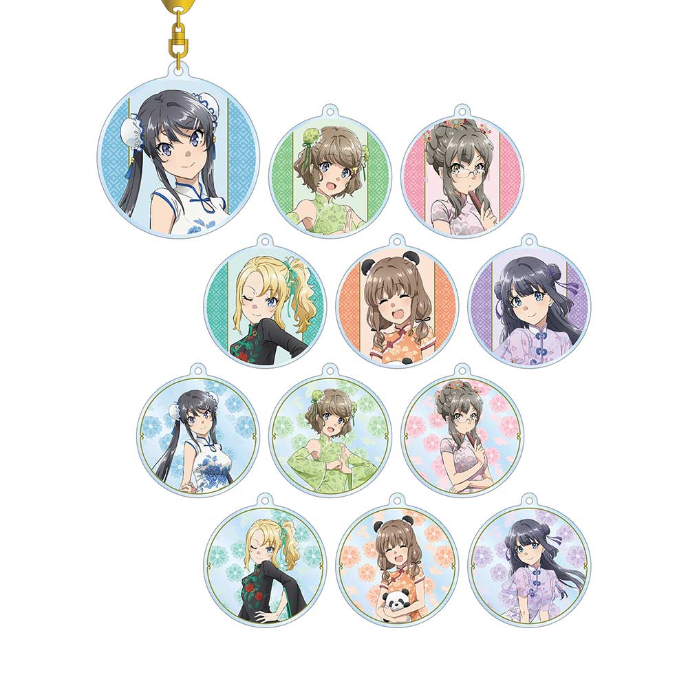 (PO) Rascal Does Not Dream of Bunny Girl Senpai Original Illustration Chinese Dress Ver. Trading Acrylic Key Chain [BOX] Image_2