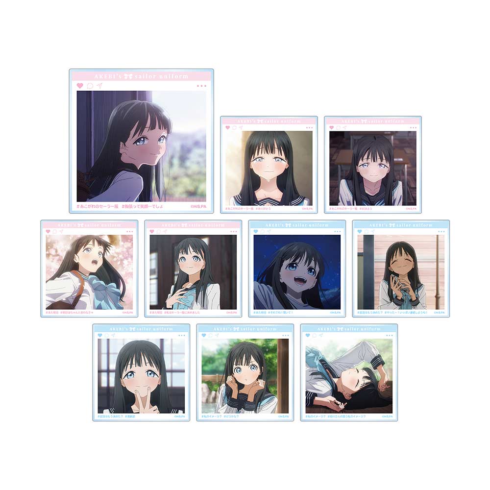 (PO) Akebi's Sailor Uniform Trading SNS Style Acrylic Card [BOX] Image_2