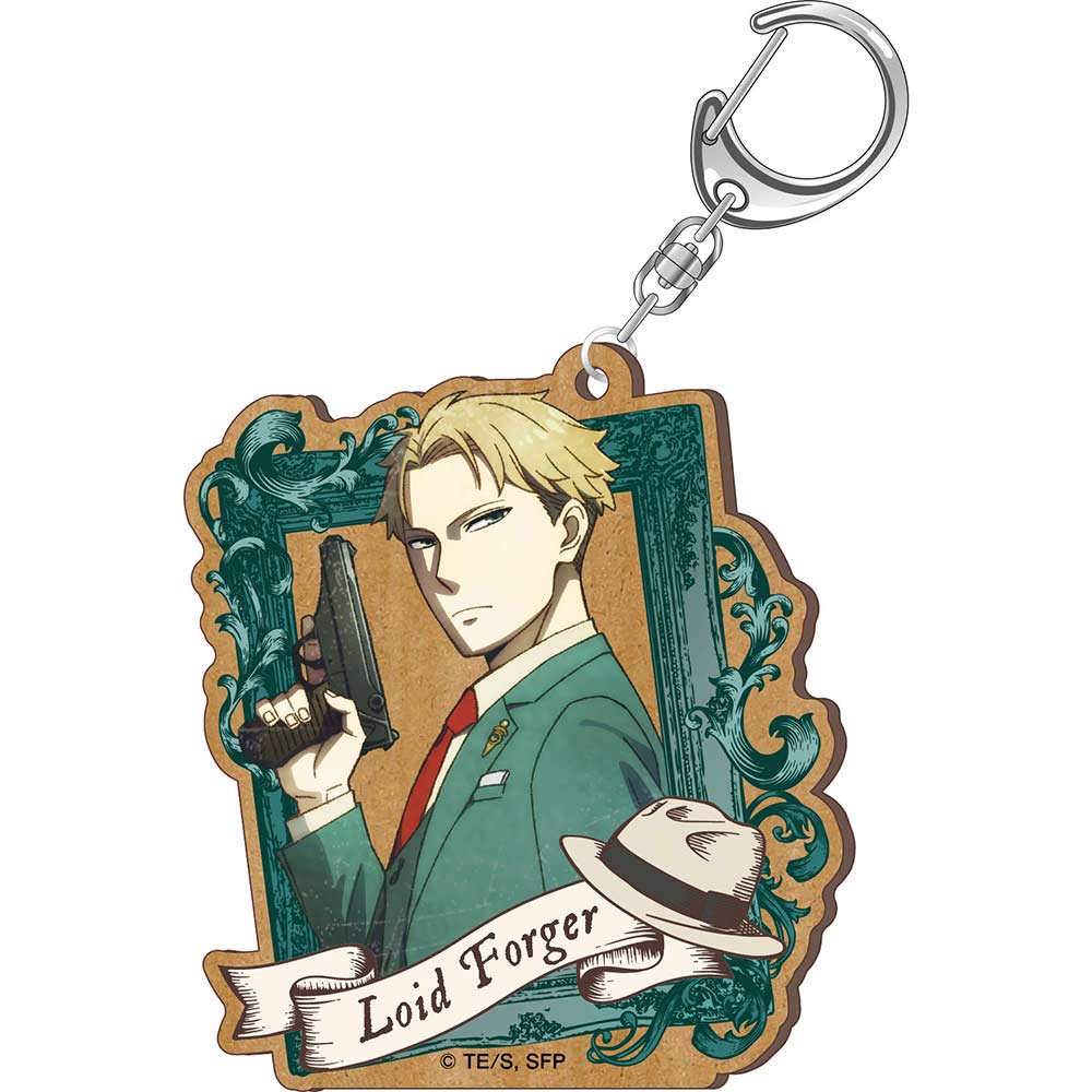 (PO) SPY x FAMILY Vintage Series Wood Plate Key Chain - Loid Forger Image_1