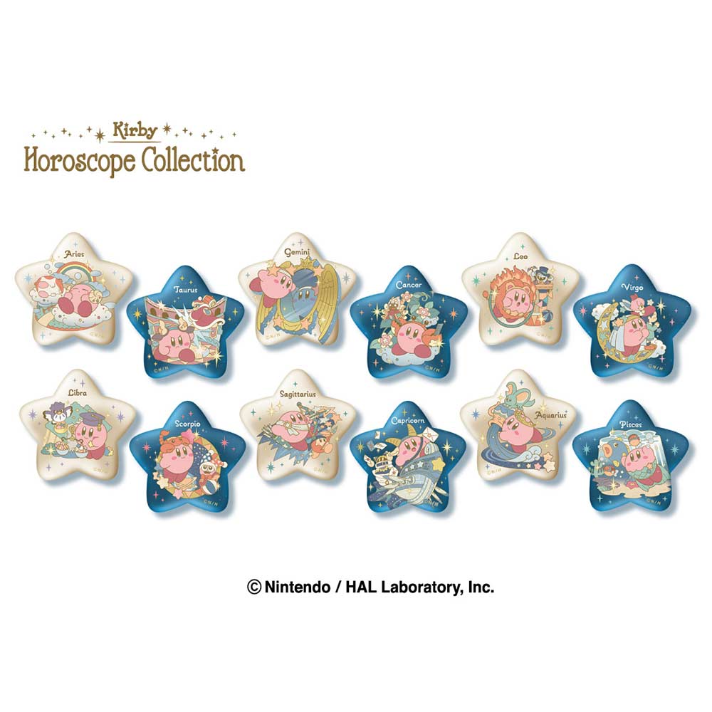 (PO) Kirby's Dream Land KIRBY Horoscope Collection Kirakira Star Can Badge Collection [BOX] Image_2