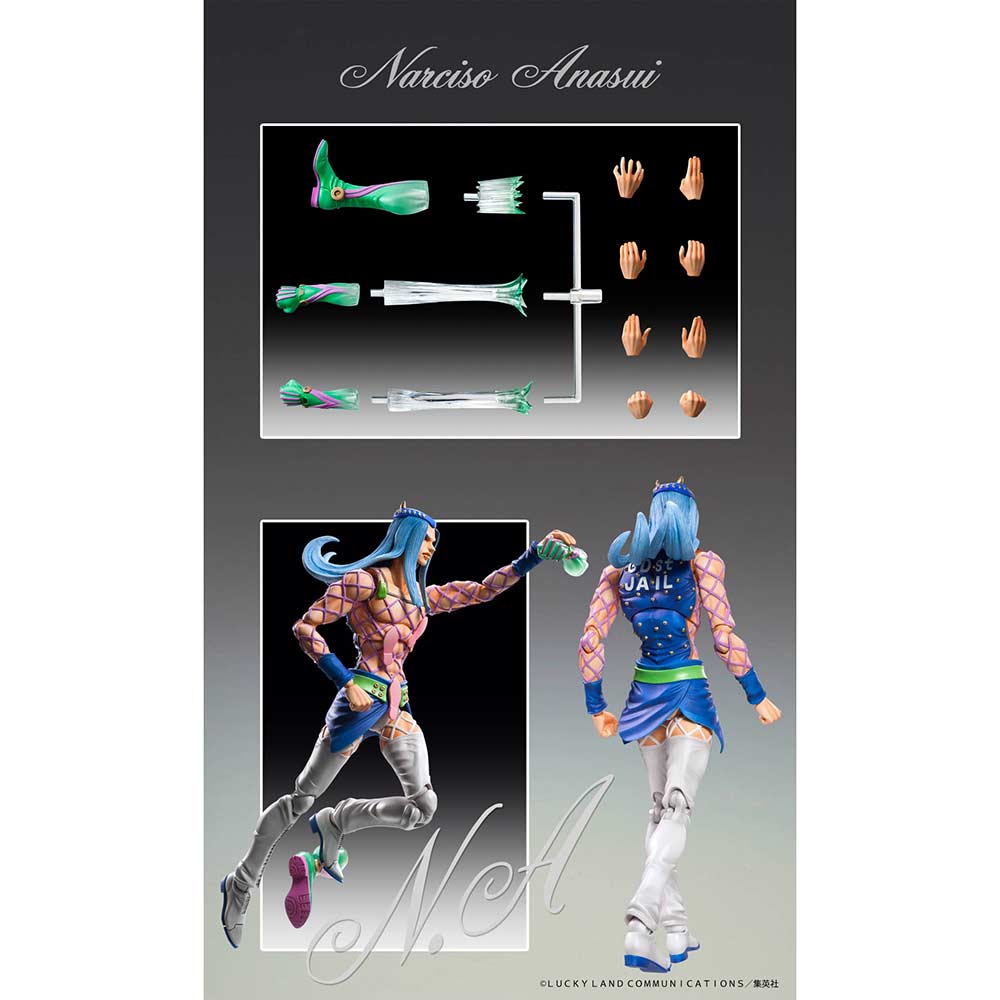 (PO) Super Action Statue JoJo's Bizarre Adventure Part VI- Stone Ocean - Narciso Anasui (Re-issue) Image_5