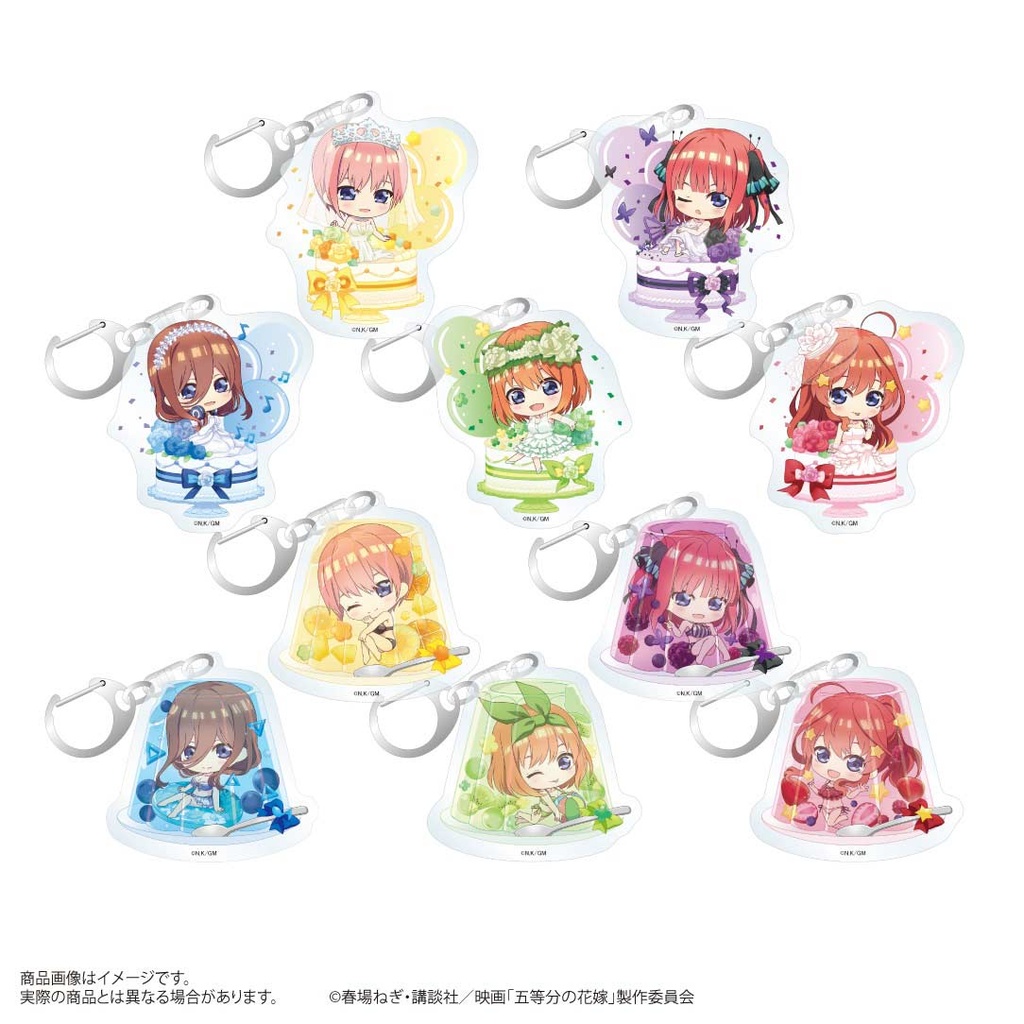 (PO) The Quintessential Quintuplets Movie Trading Acrylic Key Chain Chara Dolce [BOX] Image_2