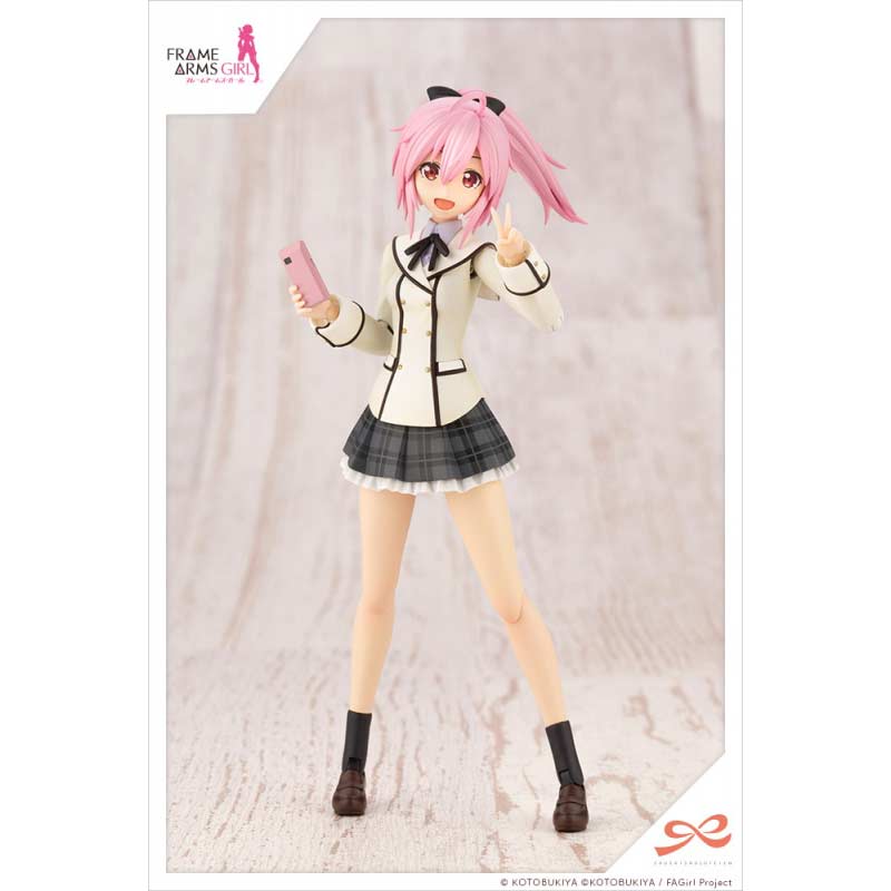 (PO) Sousai Shojo Teien x Frame Arms Girl - Gennai Ao Wakaba Girls' High School Winter Clothes - Dreaming Style Happy Monochrome Image_2