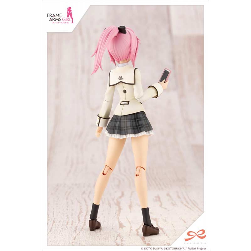 (PO) Sousai Shojo Teien x Frame Arms Girl - Gennai Ao Wakaba Girls' High School Winter Clothes - Dreaming Style Happy Monochrome Image_3