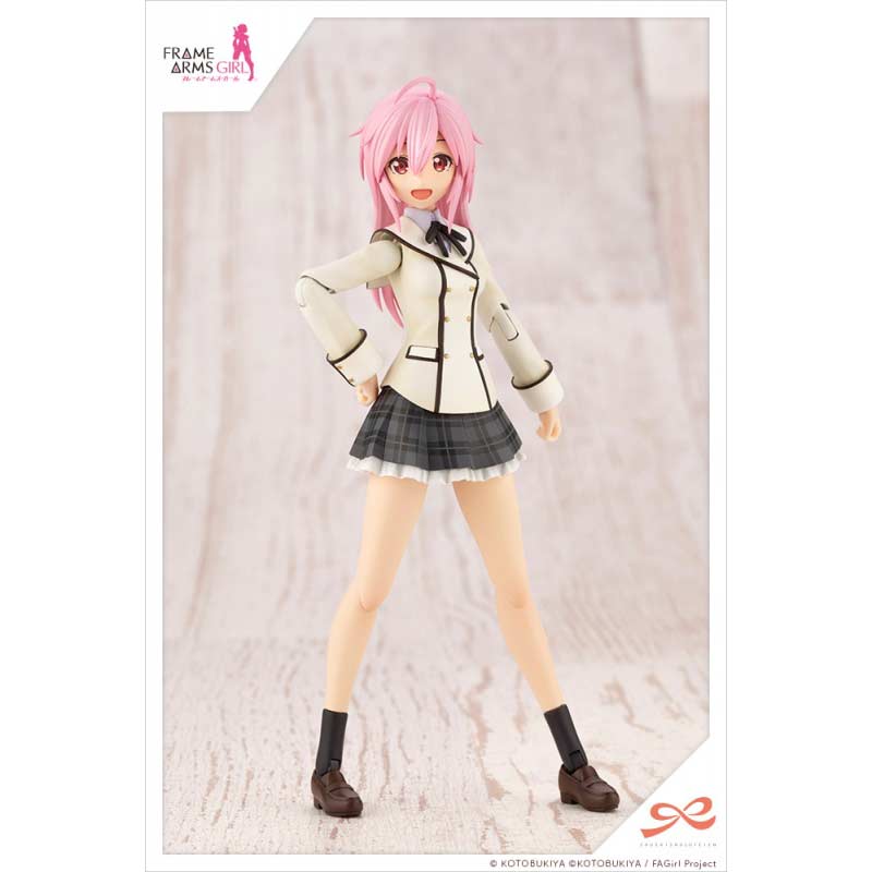 (PO) Sousai Shojo Teien x Frame Arms Girl - Gennai Ao Wakaba Girls' High School Winter Clothes - Dreaming Style Happy Monochrome Image_5