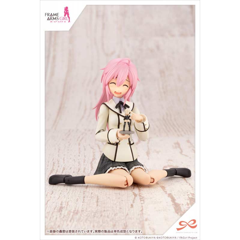 (PO) Sousai Shojo Teien x Frame Arms Girl - Gennai Ao Wakaba Girls' High School Winter Clothes - Dreaming Style Happy Monochrome Image_9