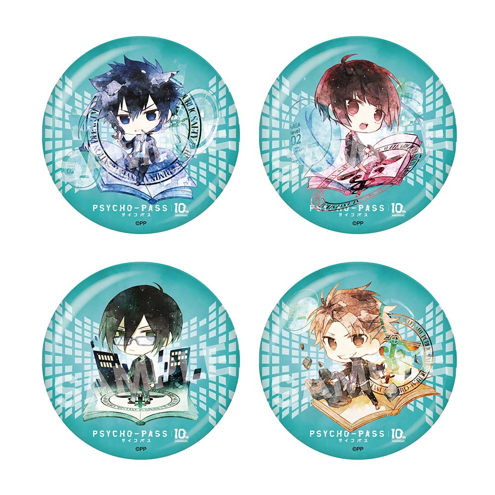 (PO) Psycho-Pass Chara Deru Art Metallic Can Badge 01 Vol. 1 [BOX] Image_2