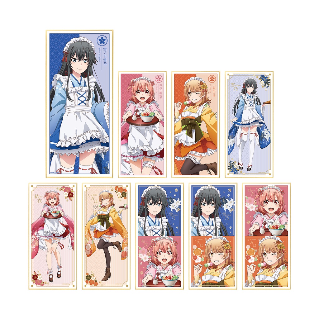 (PO) My Teen Romantic Comedy SNAFU Original Illustration Japanese Style Maid Costume Ver. Trading Shikishi with Stand [BOX] Image_2
