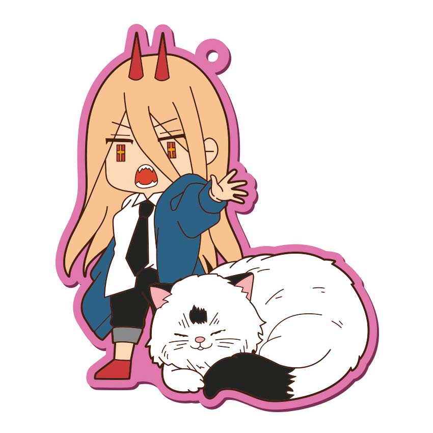(PO) Chainsaw Man Big Rubber Strap 04 Power & Nyako Image_1