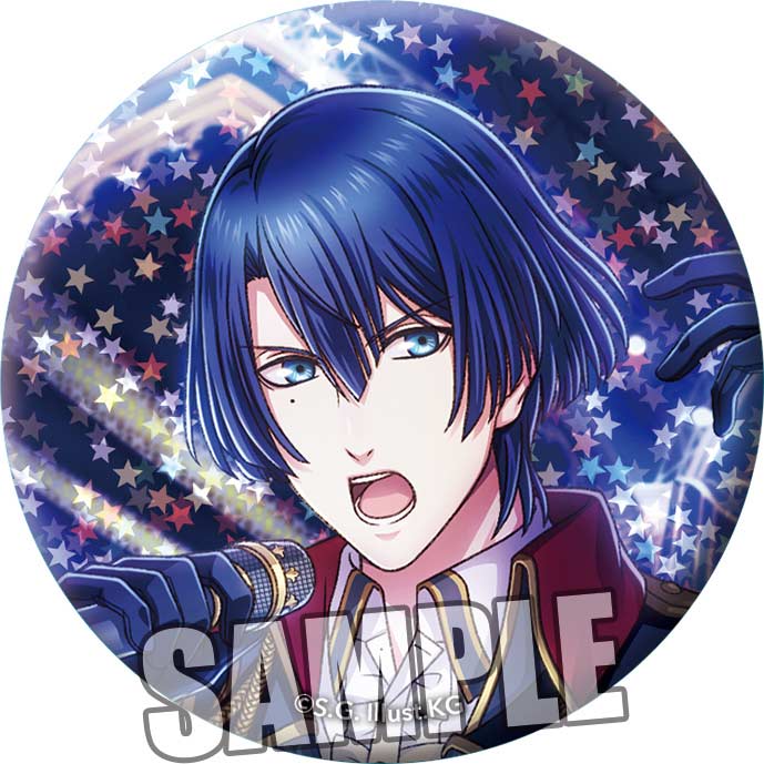 (PO) Uta no Prince-sama Shining Live Trading Star Hologram Can Badge White Flames Black Storms Another Shot Ver. [BOX] Image_3