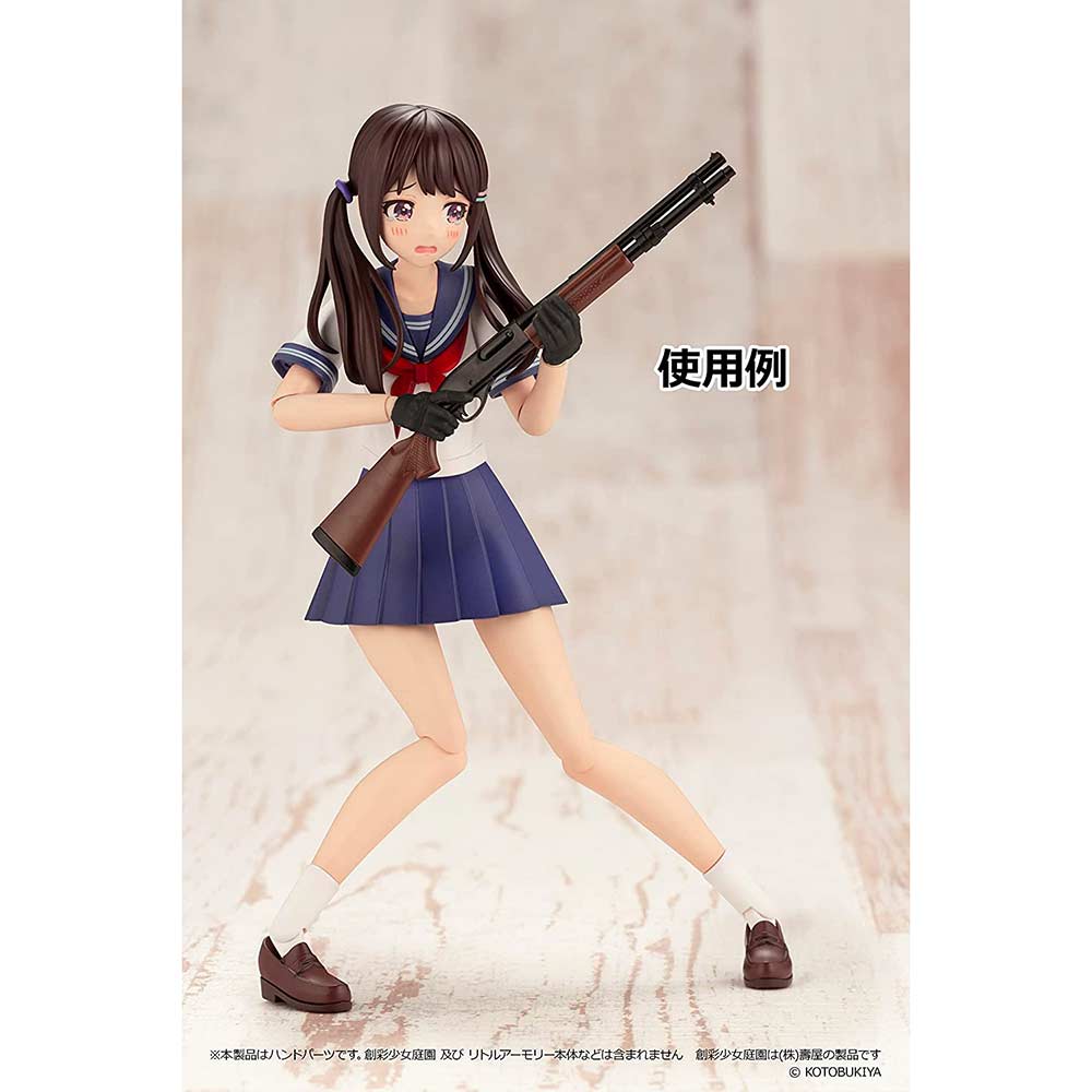 (PO) LittleArmory <LAOP13> Tactical Gloves for Sousai Shojo Teien 2 Revolver Set (Black) Image_4