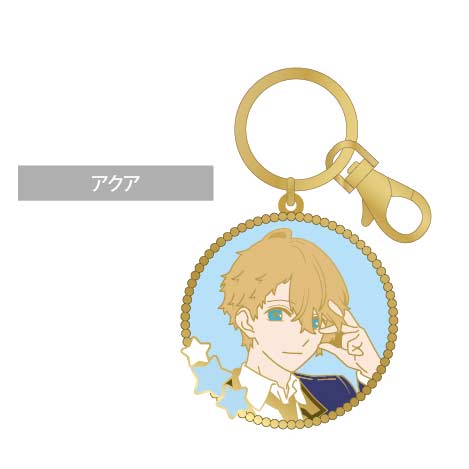 (PO) Oshi no Ko Stained Glass Style Key Chain Aqua Image_1