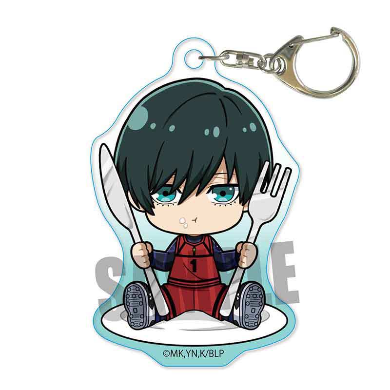 (PO) Gochi Chara Acrylic Key Chain Blue Lock - Itoshi Rin Image_1