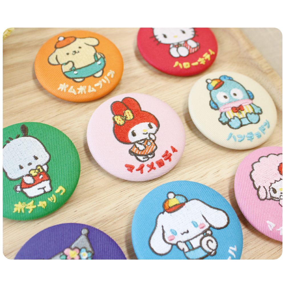 (PO) Sanrio Characters Retro Pop Series Secret Embroidery Can Badge [BOX] Image_11