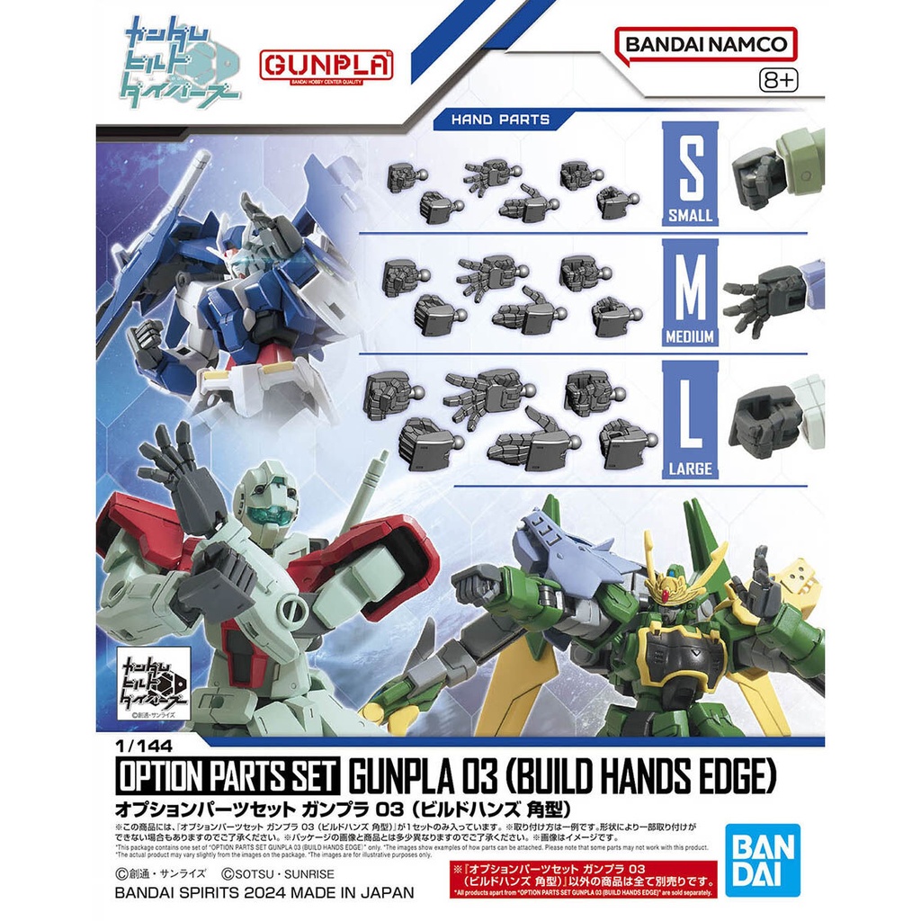 (PO) Optional Parts Set Gunpla 03 Gundam Build Divers (Buildhands Square) Image_1