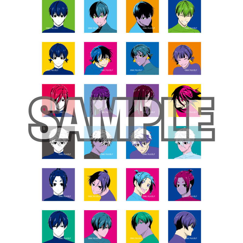 (PO) Blue Lock Flake Sticker Set Pop Art Image_1