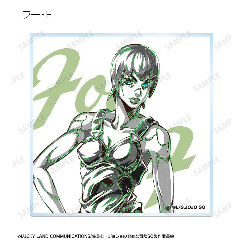 (PO) JoJo's Bizarre Adventure: Stone Ocean Trading Ani-Art BLACK LABEL Acrylic Coaster Ver. A [BOX] Image_5