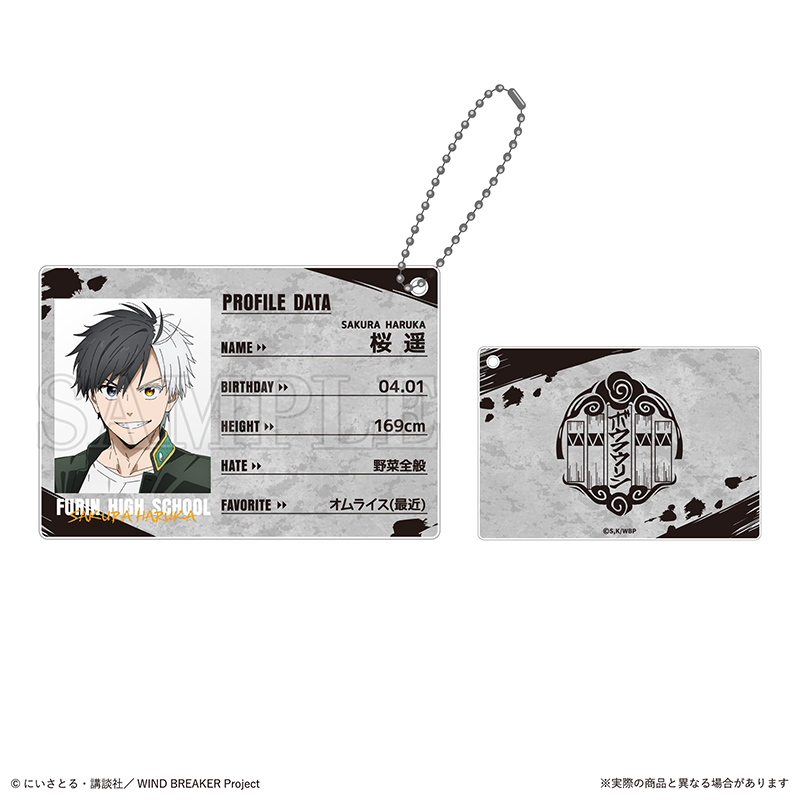 (PO) Wind Breaker Trading Profile Card Key Chain [BOX] Image_2