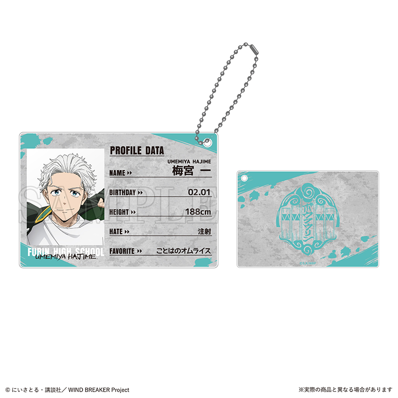 (PO) Wind Breaker Trading Profile Card Key Chain [BOX] Image_3