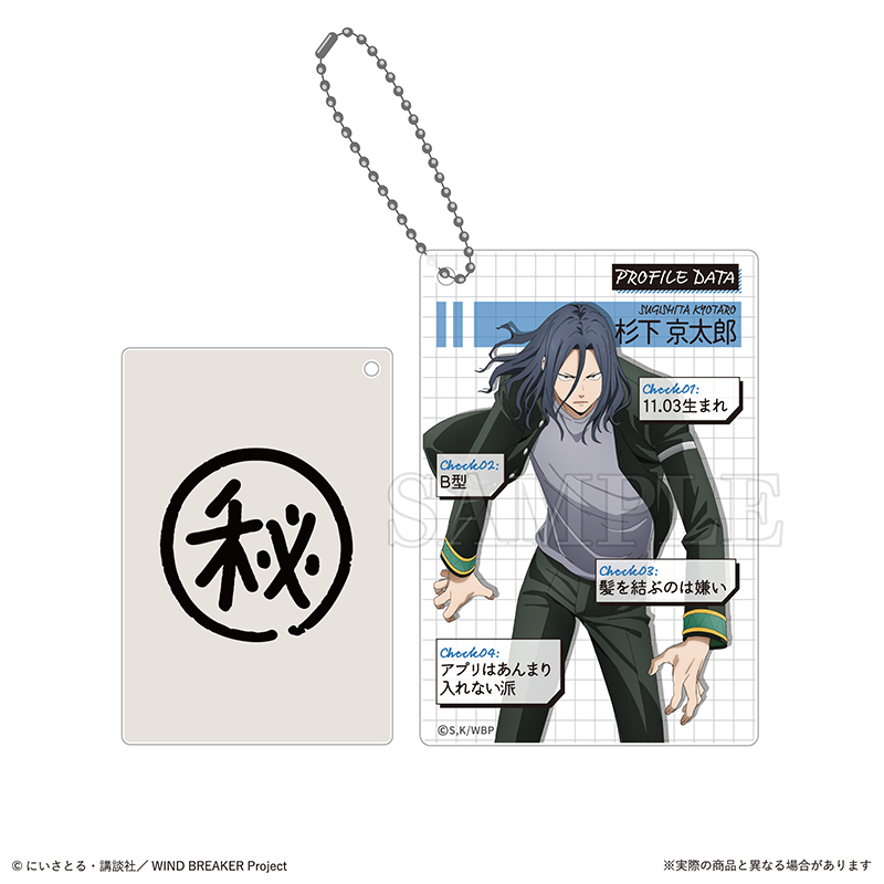 (PO) Wind Breaker Trading Profile Card Key Chain [BOX] Image_9