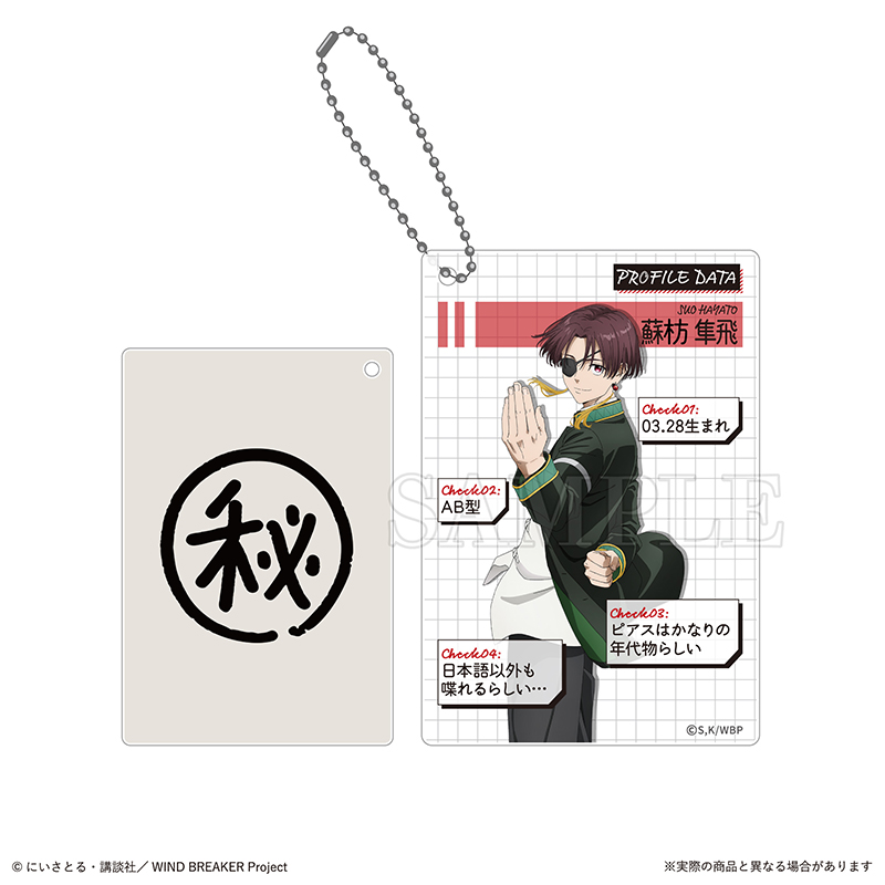 (PO) Wind Breaker Trading Profile Card Key Chain [BOX] Image_11