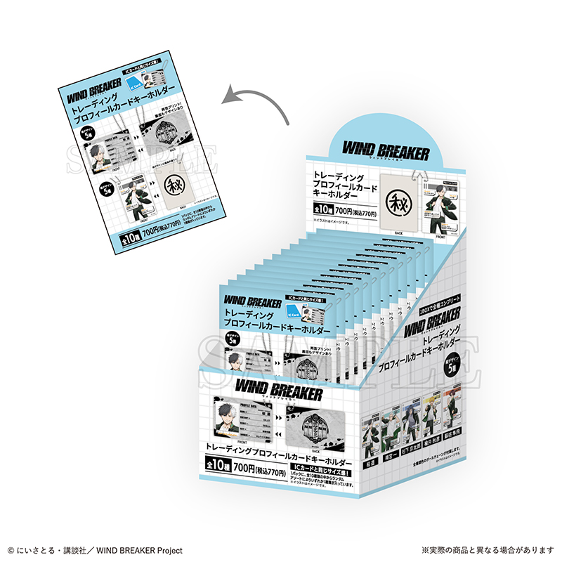 (PO) Wind Breaker Trading Profile Card Key Chain [BOX] Image_12