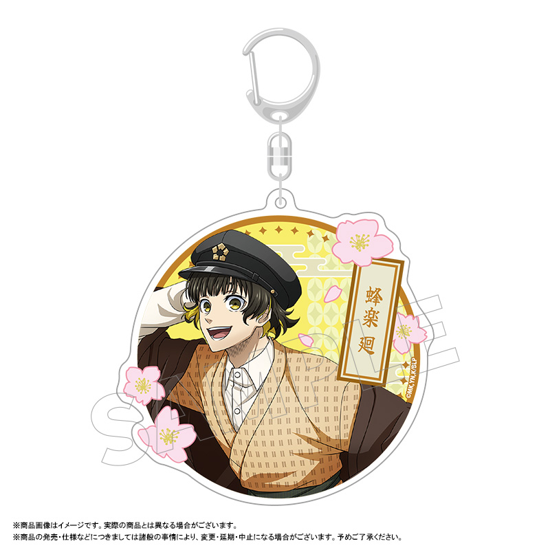 (PO) Blue Lock Retro Modern Big Round Acrylic Key Chain Bachira Meguru Image_1